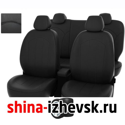 Чехлы модельные PSV BMW 3 2005-2013 г. — (E90) спл. черный/отстрочка черная, экокожа "Оригинал" 126194 в Ижевске